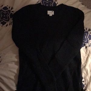 Cute black ribbed sweater